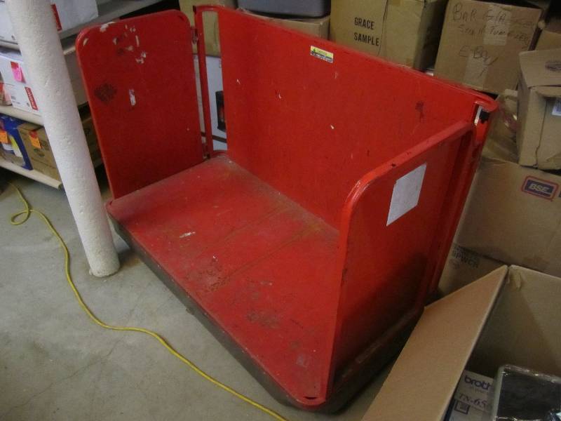Metal Warehouse Cart On Wheels 26.5...