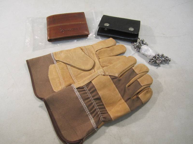 Lot of 2 Leather Wallets and Pair L...