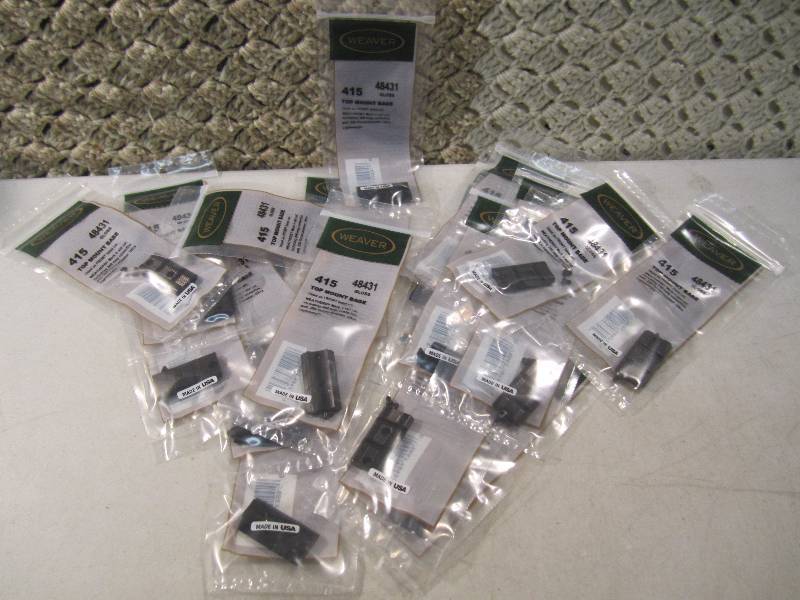Lot of 20 Weaver Gun Scope Top Moun...