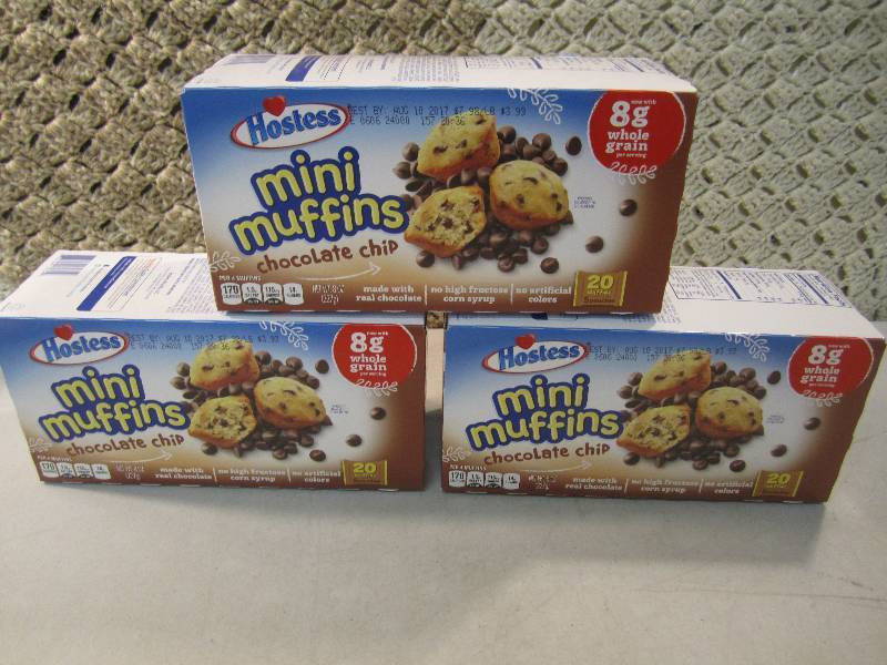 3 Boxes of Hostess Mini Muffins Cho...