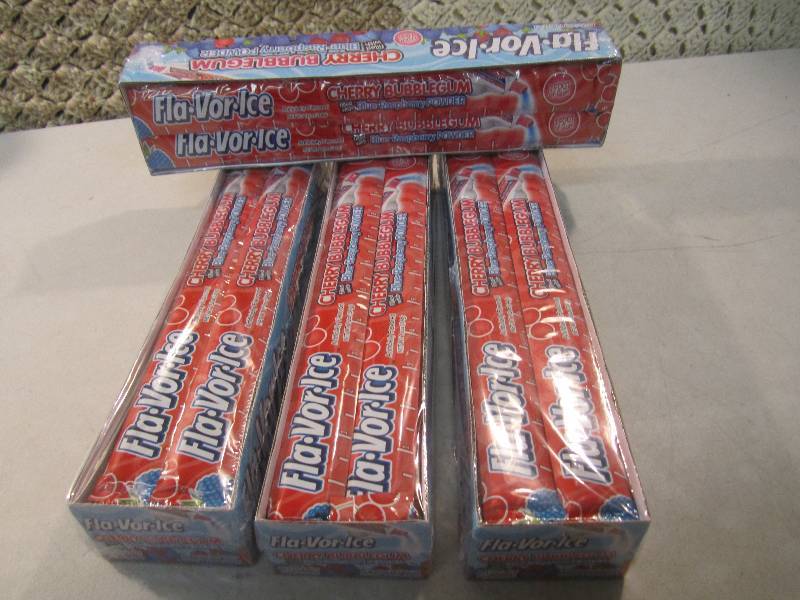 Lot of 4 Boxes Fla-Vor-Ice Cherry B...
