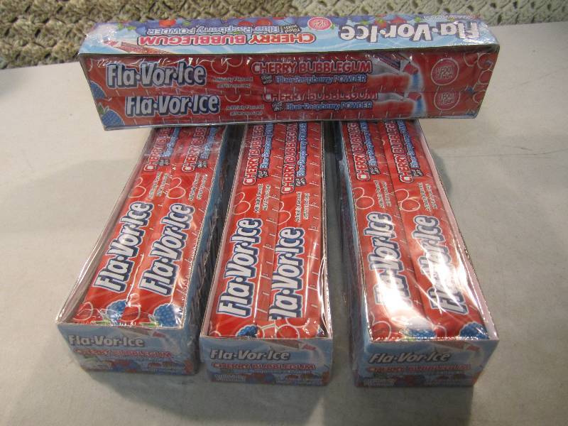 Lot of 4 Boxes Fla-Vor-Ice Cherry B...