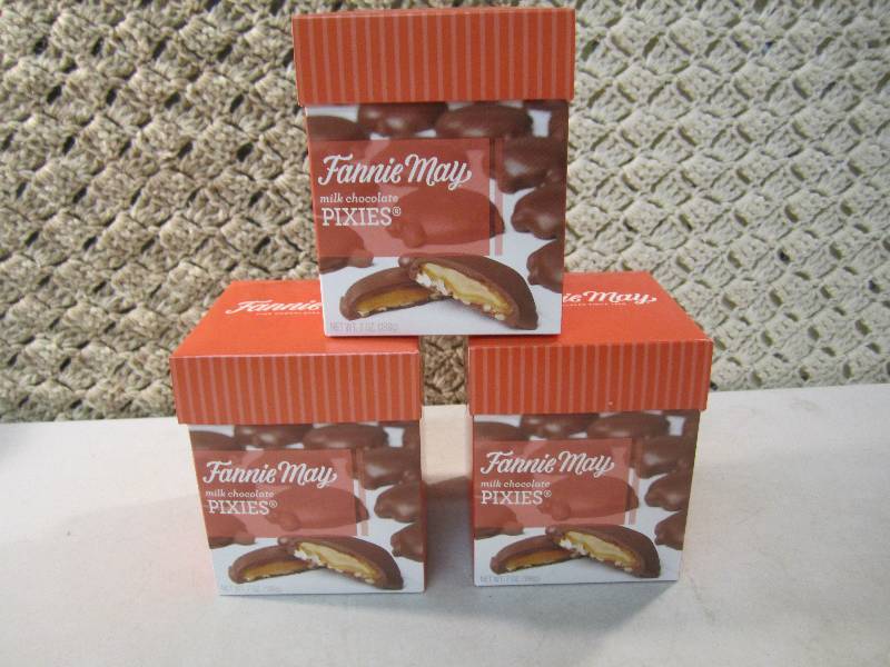 Lot of 3 Boxes Fannie May Milk Choc...
