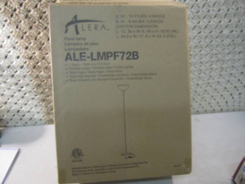 Alera Floor Lamp 71 High Black Ope...