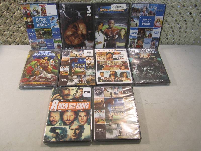 Lot of 10 New DVDs Unopened  B-4...