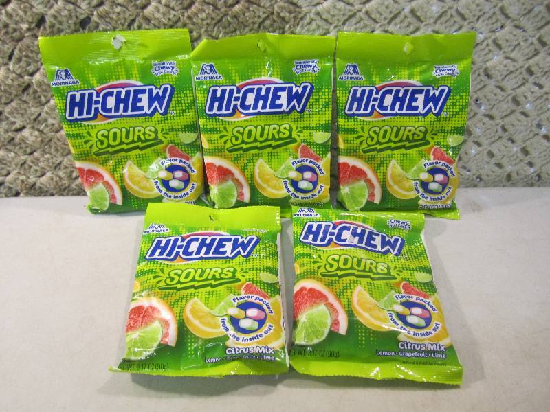Lot of 5 Bags Hi-Chew Sours Citrus ...