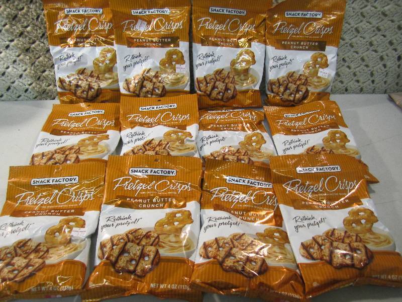 Lot of 12 Bags Snack Factory Pretze...