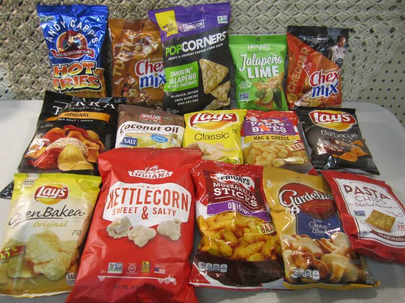 Mixed Lot of 15 Bags Various Chips ...