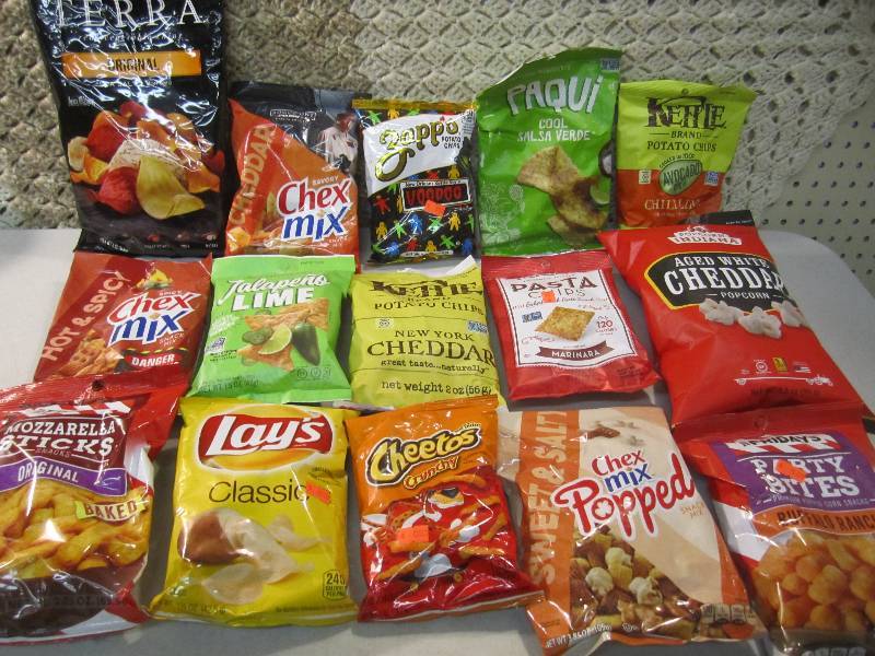 Mixed Lot of 15 Bags Various Chips ...