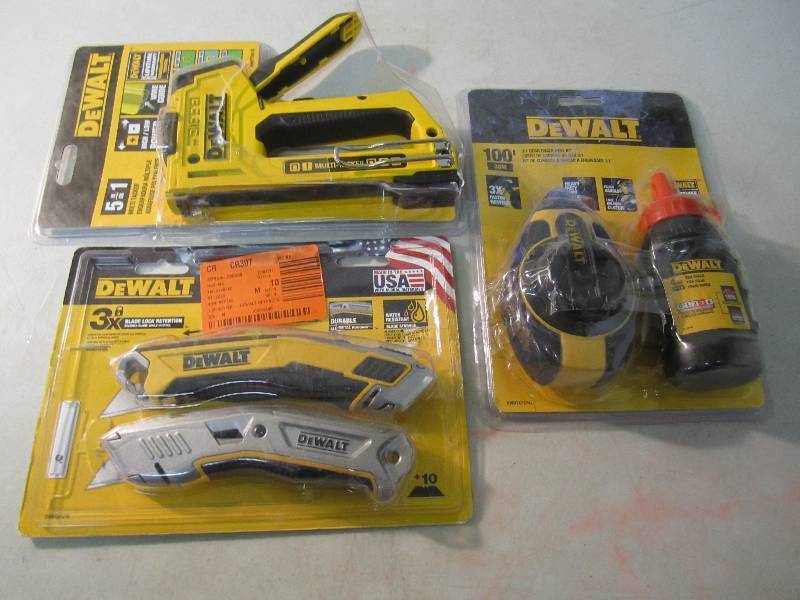 Lot of 3 Dewalt Tools OpenedDamage...