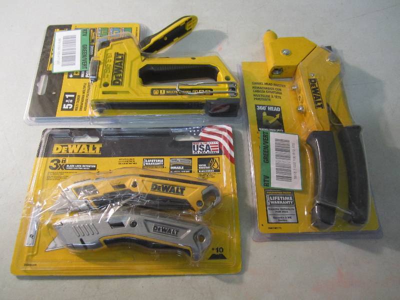 Lot of 3 Dewalt Tools OpenedDamage...