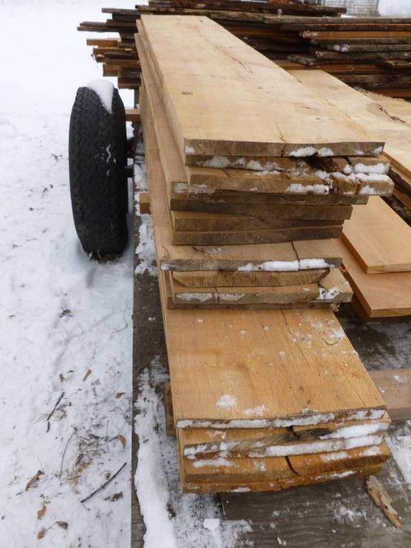 lot 3 image: Rough Cut Oak Boards