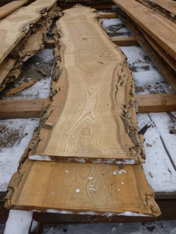 lot 14 image: Rough Cut Oak Boards