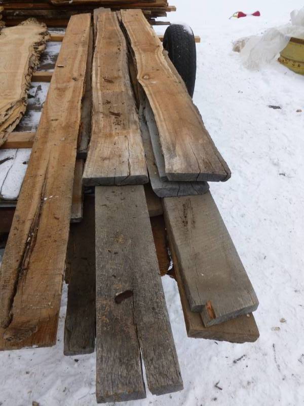 lot 16 image: Rough Cut Oak Boards