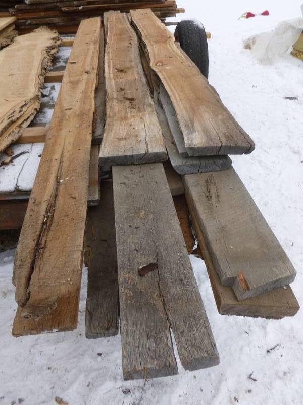 lot 17 image: Rough Cut Oak Boards
