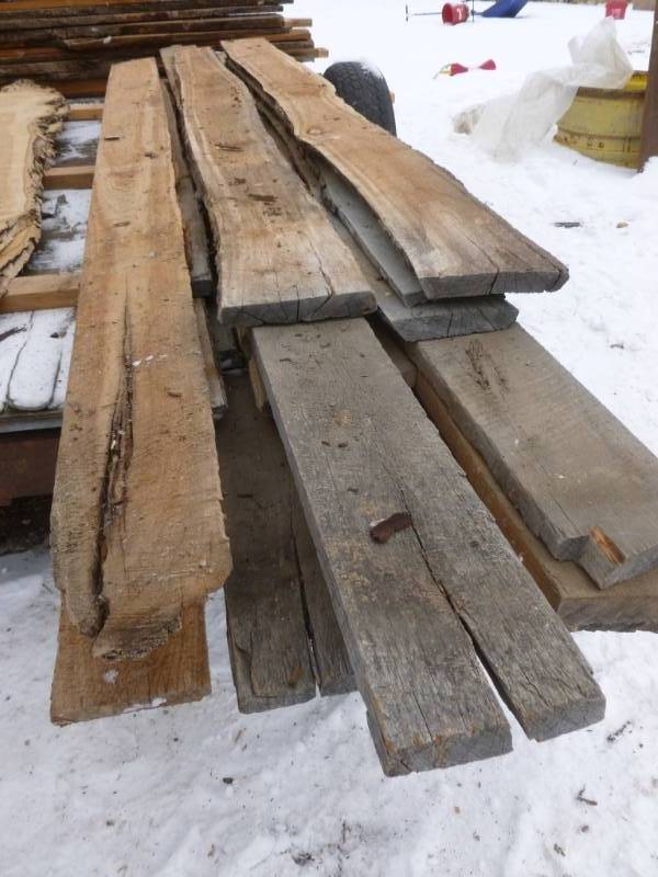 lot 19 image: Rough Cut Oak Boards