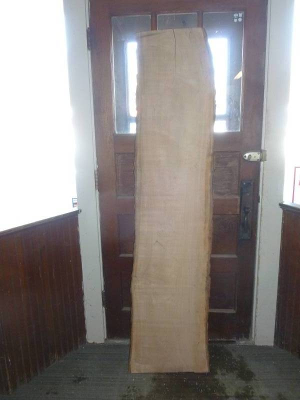 lot 41 image: Rough Cut Oak Mantle Board