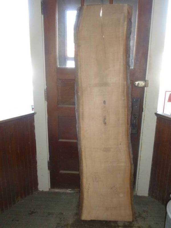 lot 42 image: Rough Cut Oak Mantle Board