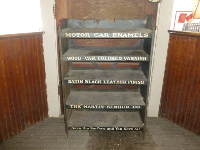 lot 55 image: Vintage Advertisement Shop Cabinet