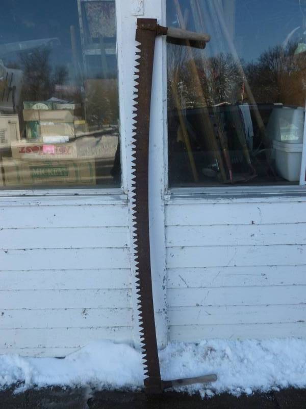 lot 65 image: Vintage Two Man Saw