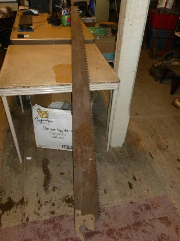 lot 67 image: Vintage Hand Saw