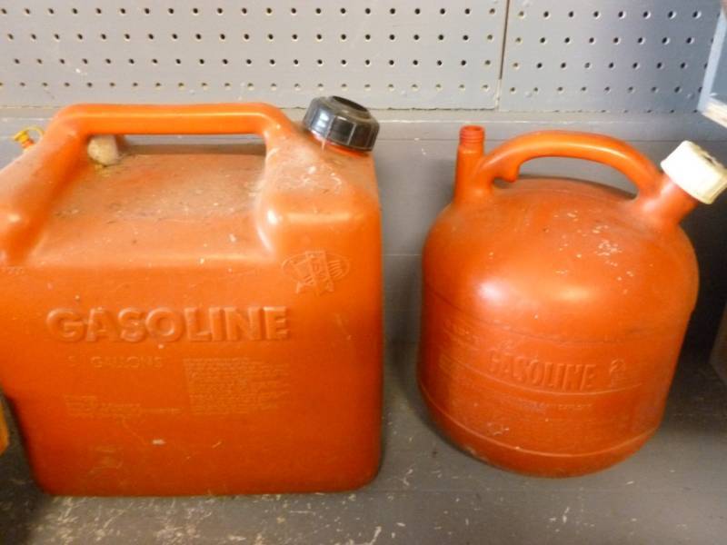 lot 157 image: Poly Gas Cans