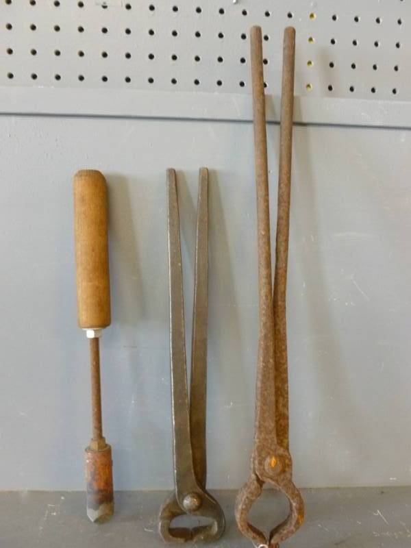 lot 208 image: Vintage Blacksmith Tools