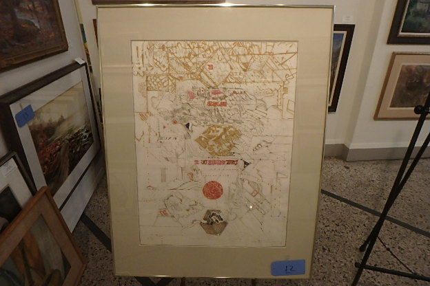 lot 12 image: Krystyna Smiechowska, Original Intaglio Print, 1010, signed, 31 X 40