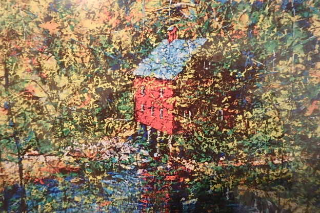 lot 19 image: Chinese Print, Mill Pond, 24 X 30