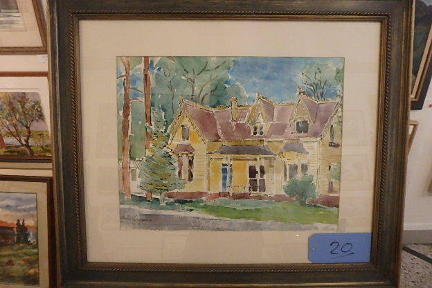 lot 20 image: Jo Lutz Rollins, Mn Artist, Buena Vista, Colo, 1974, 28 X 24