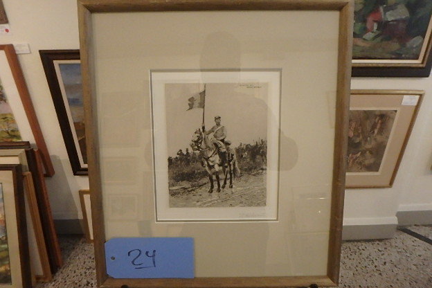 lot 24 image: Shelton, Flag Officer, French Etching, 15 X 17