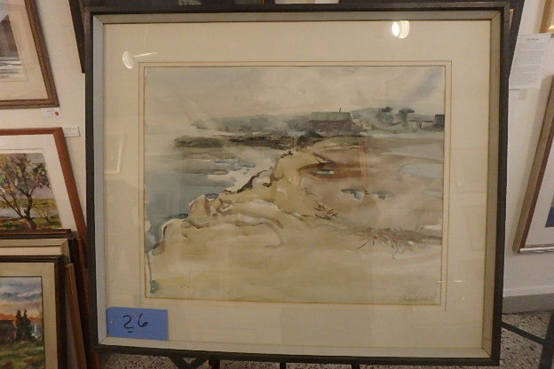 lot 26 image: Birney Quick, Mn Artist and Instructor, started Gran Marais Art Colony, North Shore, 33 X 28