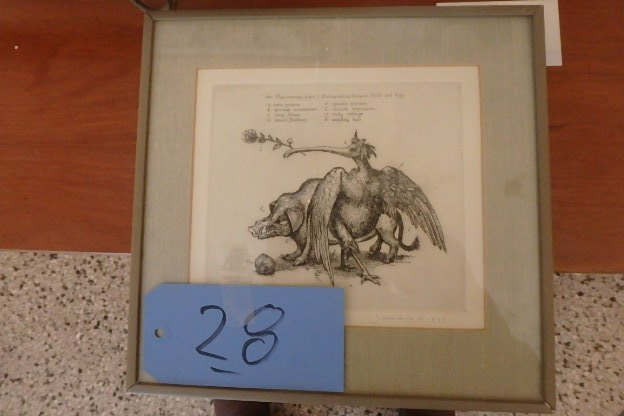lot 28 image: S. Washburn, Original Etching, 86120, 1979, 12 X 11