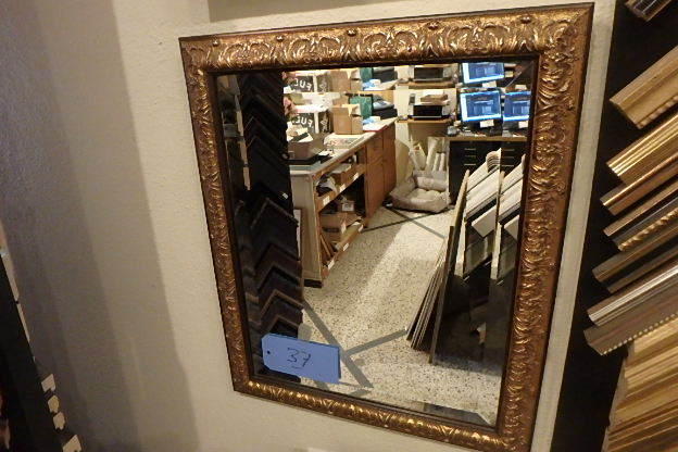 lot 37 image: Beveled Mirror, 20 X 24
