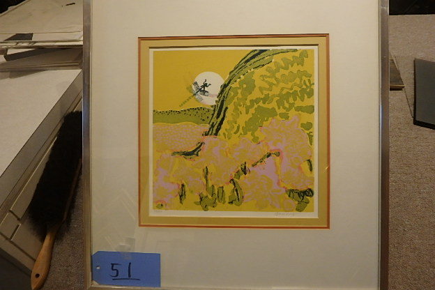 lot 51 image: Enchanted Morn, by Gamory, litho, signed, 22 X 23