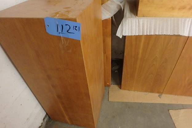 lot 112 image: Cherry Wood Podiums