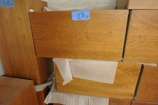 lot 113 image: Cherry Wood Podiums