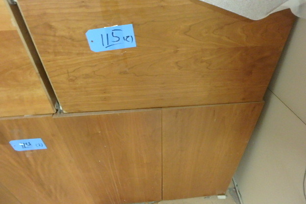 lot 115 image: Cherry Wood Podiums