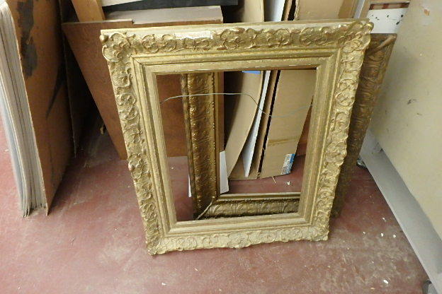 lot 146 image: Pair of Huge Old Compo Frames