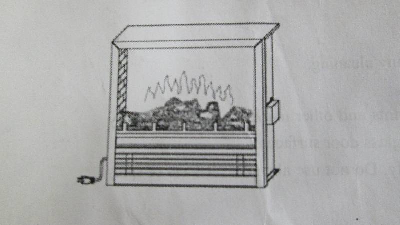lot 15 image: Metal Insert for Electrical Firepla...