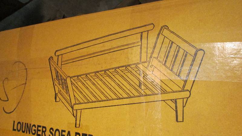 lot 40 image: Lounger Sofa Bed-Black  frame only ...