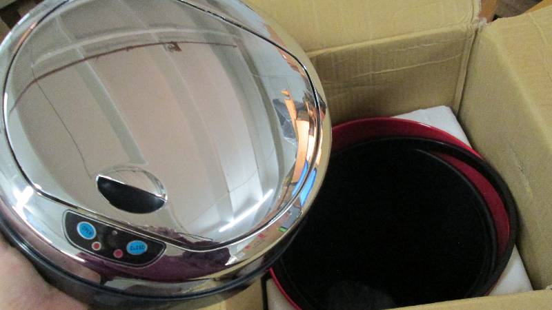 lot 42 image: Automatically-Opening Trash Bins op...