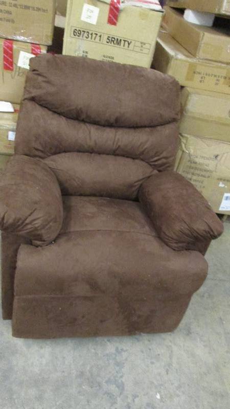 lot 43 image: Plush Recliner Rocker open box Reta...