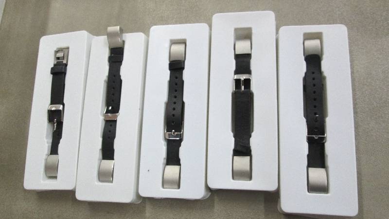 lot 61 image: Lot of 5 FitBit Alta Bands open box...