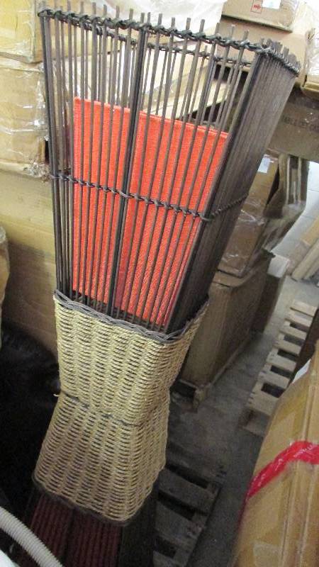 lot 87 image: Palisade Cane Floor Lamp open box, ...