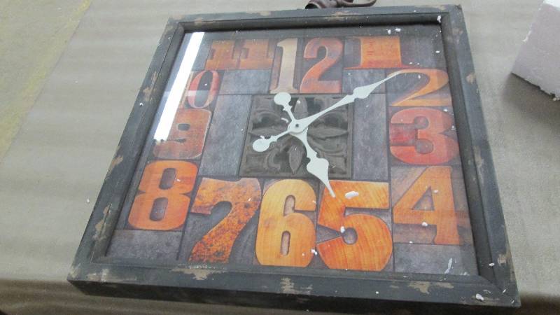 lot 93 image: Color by Number Wall Clock open box...