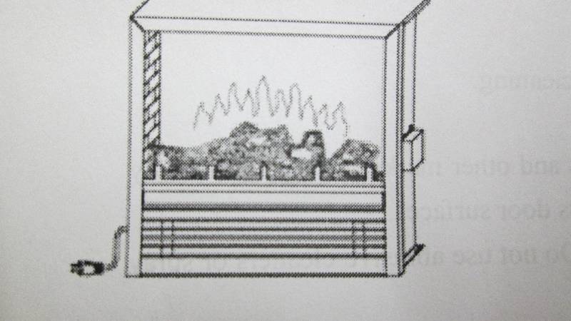 lot 110 image: Metal Insert for Electrical Firepla...