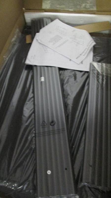 lot 152 image: 3-Door Fabric Storage Wardrobe open...