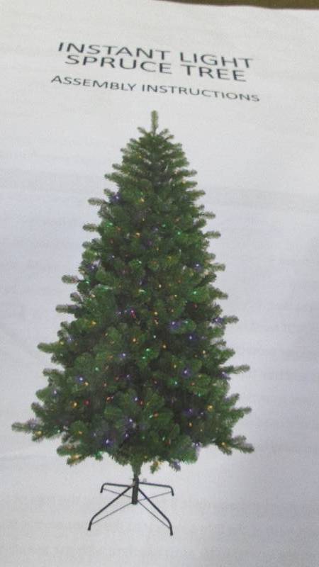 lot 156 image: 7 foot Instant Light Tree open box,...