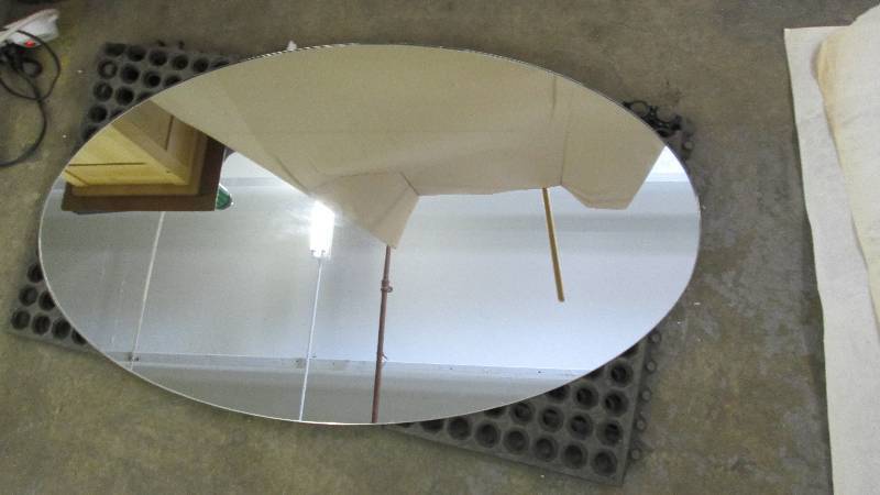 lot 198 image: 38 inch Oval Mirror...